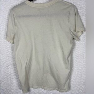 Men's Casual Cream Short Sleeve Tee